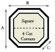 square hot tub cover four cut corners